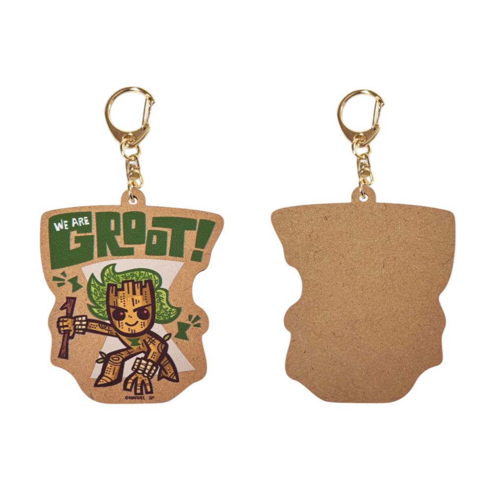MARVEL  ブラインド木製キーホルダー  WE ARE GROOT 全7種 コンプリートセット