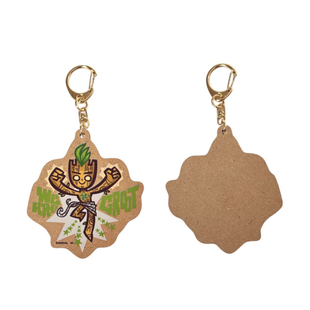 MARVEL  ブラインド木製キーホルダー  WE ARE GROOT 全7種 コンプリートセット