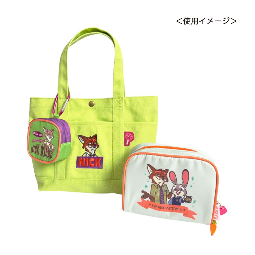 ディズニー ズートピア カラビナ付き付きポーチ ニックロゴ