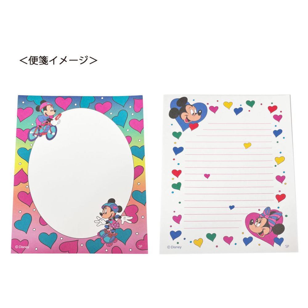 ノスタルジカ ディズニー ミッキー＆ミニー　レターセット カラフル