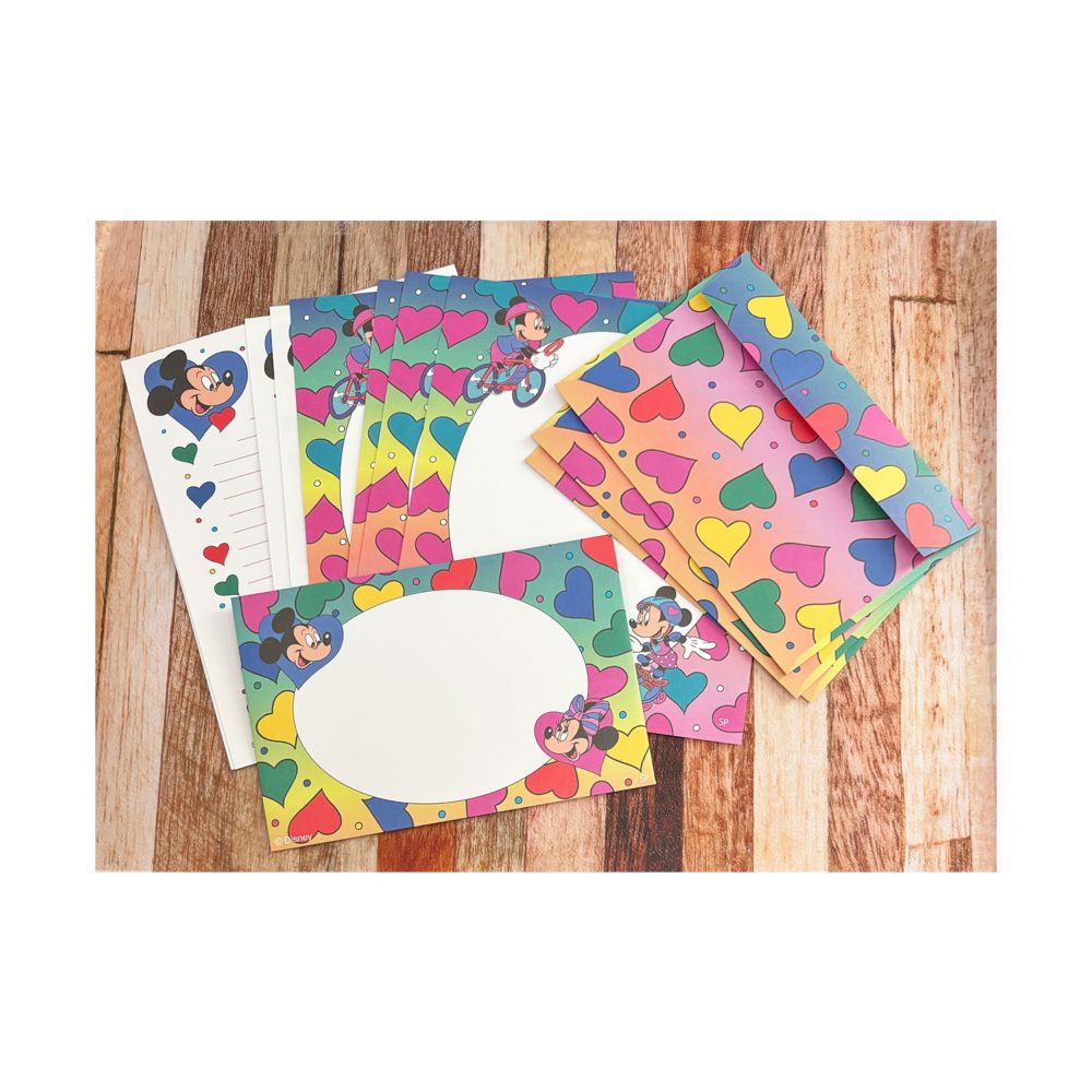 ノスタルジカ ディズニー ミッキー＆ミニー　レターセット カラフル