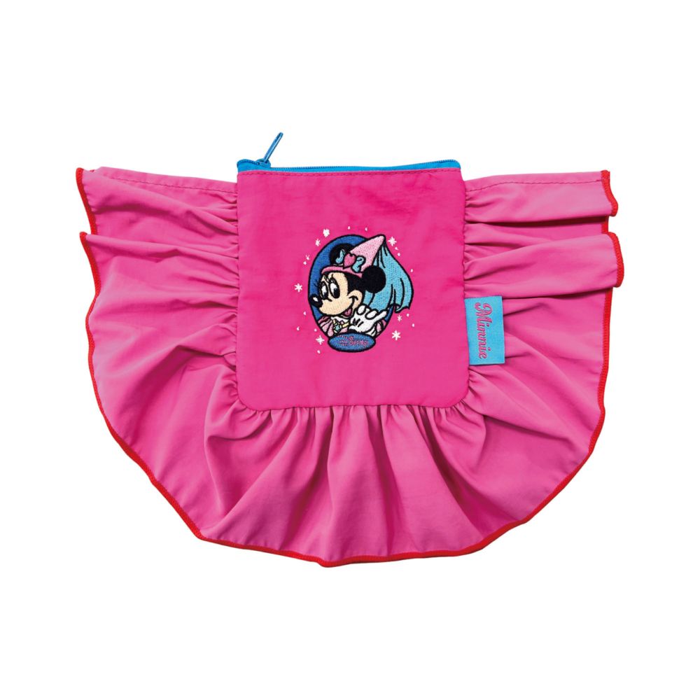 ディズニー ノスタルジカ ミニーマウス フリルポーチ ピンク