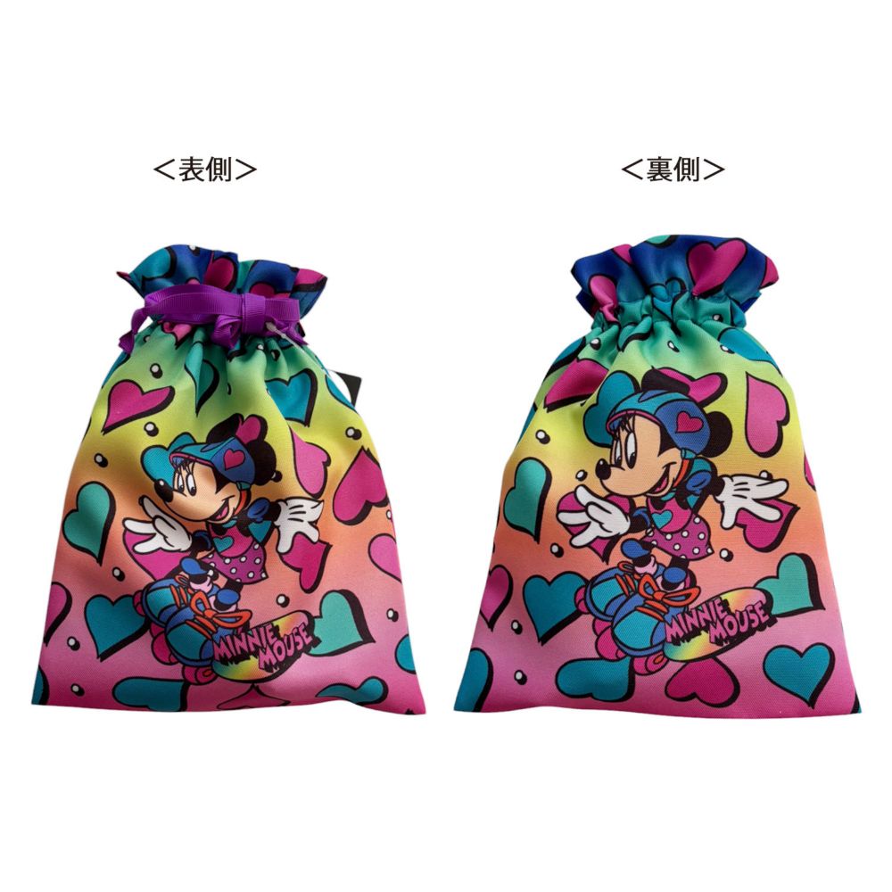 ノスタルジカ トラベル巾着 ミニーマウスカラフル