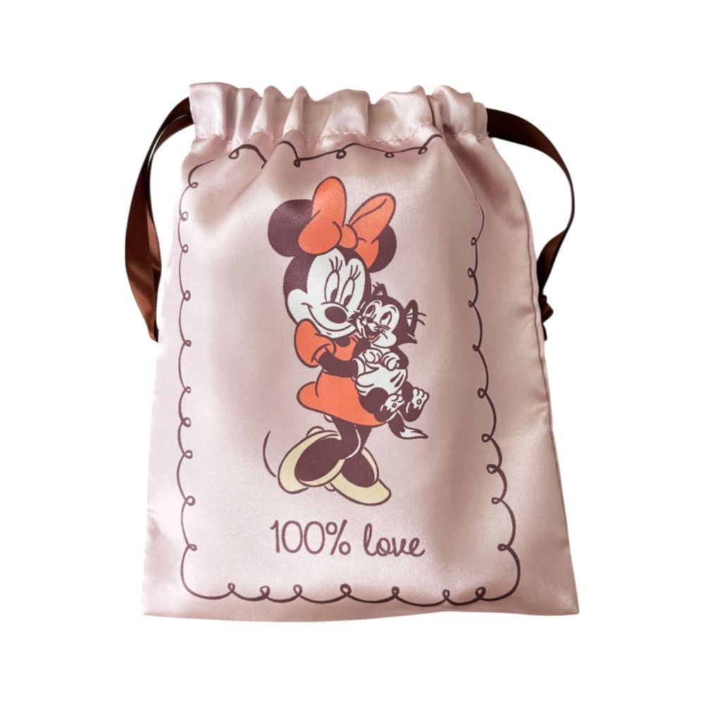 ディズニー リボン巾着 ミッキー&ミニー キュート