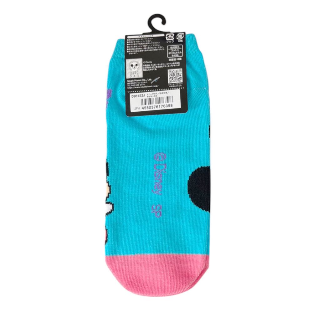 ディズニー キャラクターソックス ミニー ほおづえ