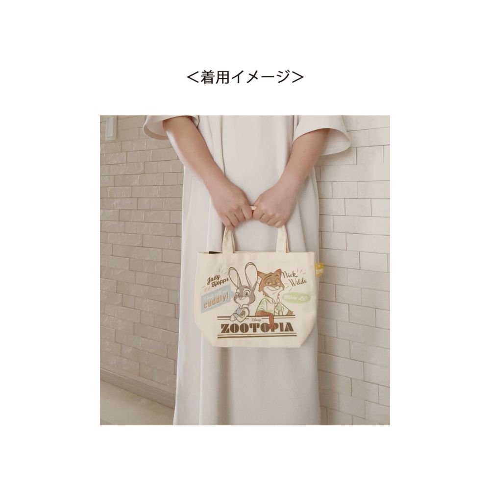 ディズニー マチ付きカラーランチバッグ ズートピア ジュディ / ニック