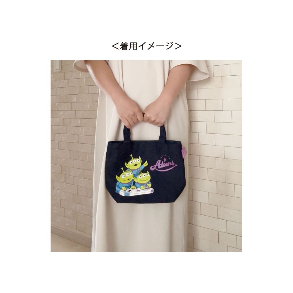 トイ・ストーリー マチ付きカラーランチバッグ エイリアン
