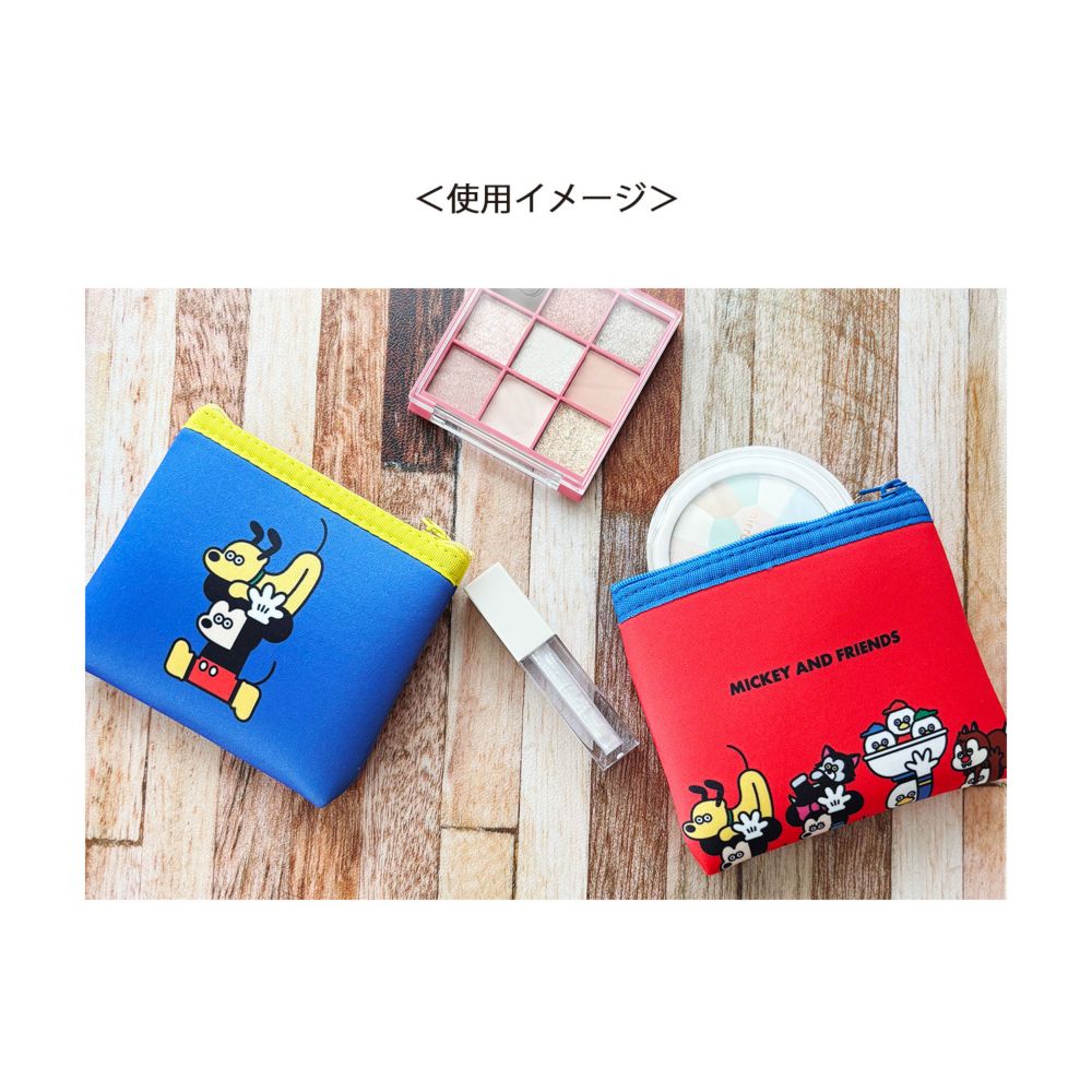 ディズニー  ART BY SEIJI MATSUMOTO  ミニフラットポーチ ミッキー＆プルート