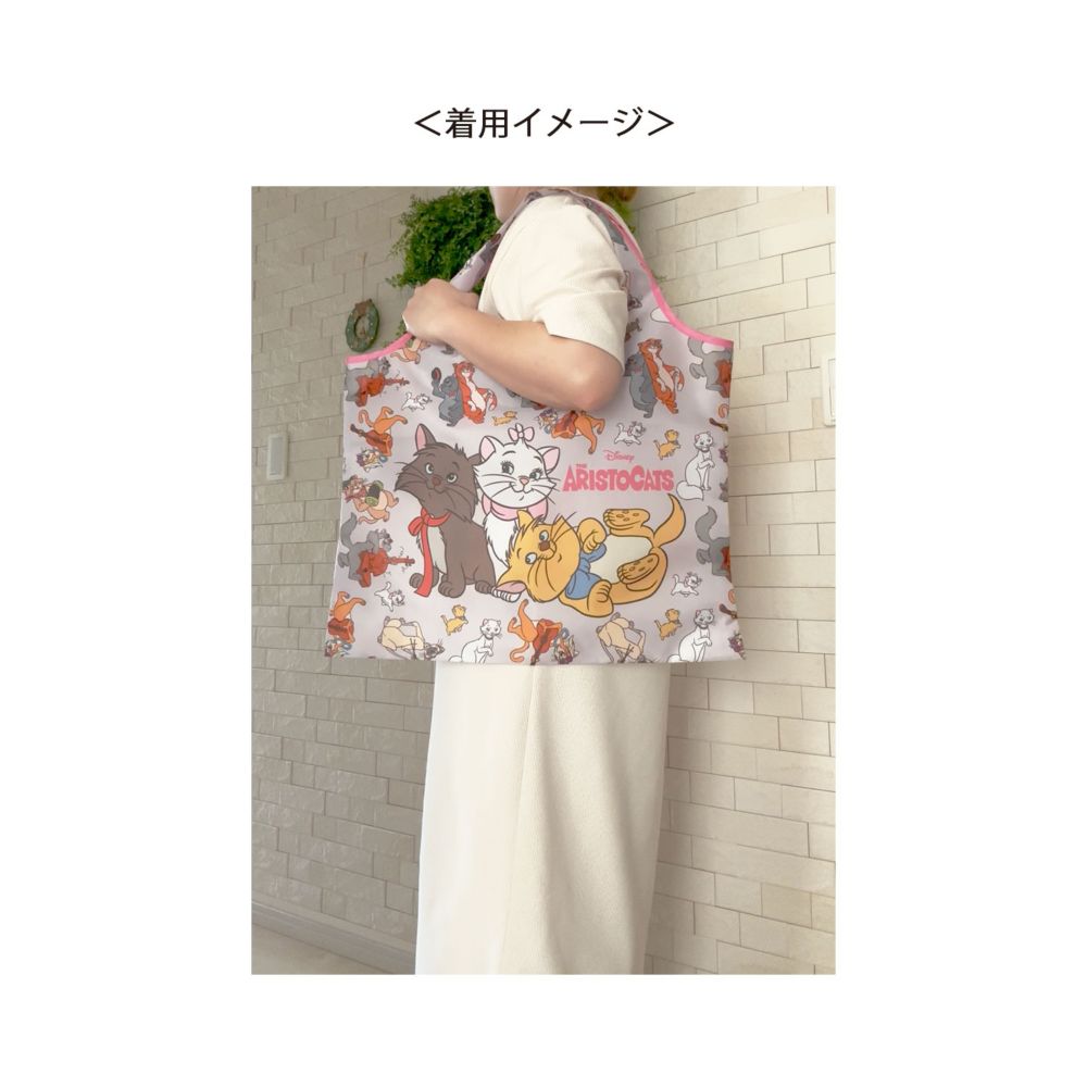 ディズニー くるくるショッピングバッグＡ おしゃれキャット パターン