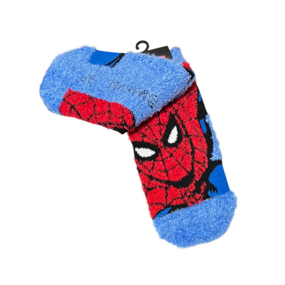 MARVEL もっこもこくつした スパイダーマン ブルー