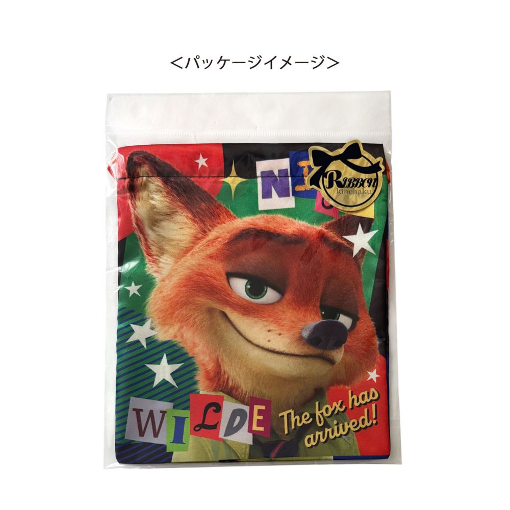 ディズニー リボン巾着 ズートピア ニック