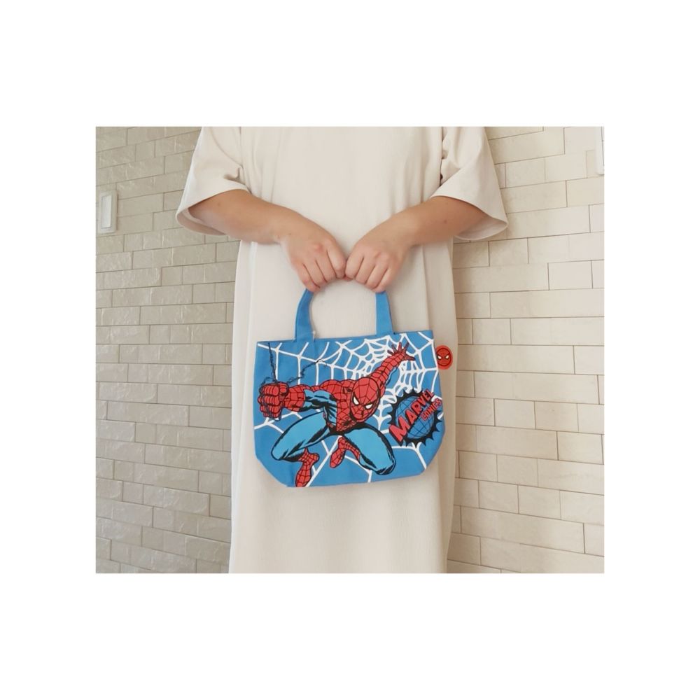 マーベル カラーマチ付きバッグ スパイダーマン ジャンプ