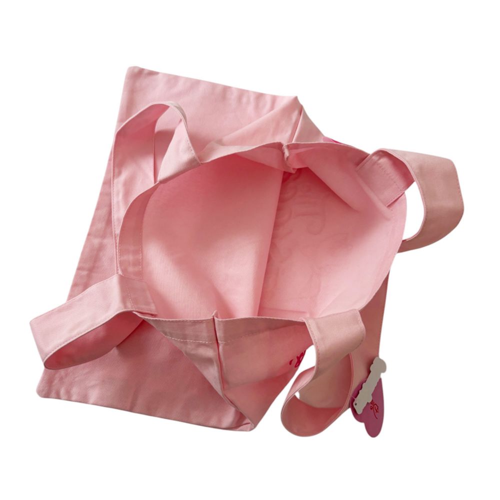 ノスタルジカ おしゃれキャット マリー ペールピンク&times;ピンク プクトートバッグ