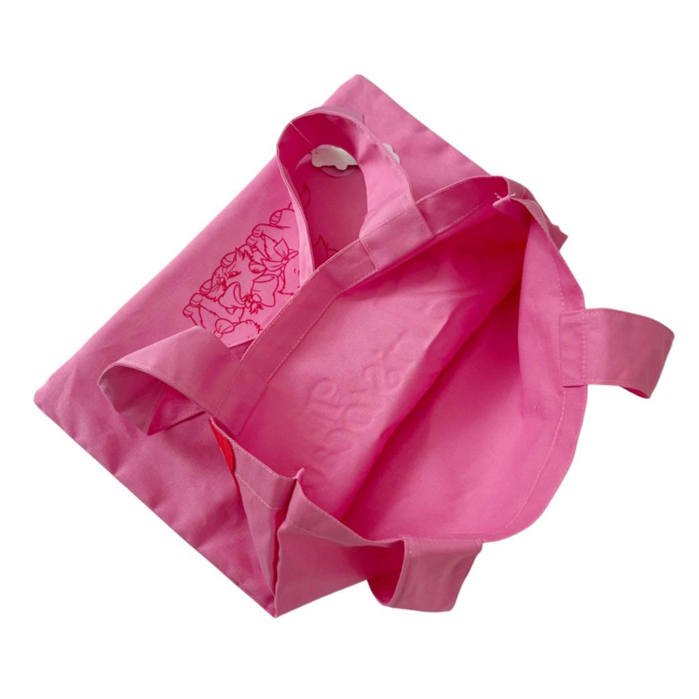 ノスタルジカ おしゃれキャット ピンク&times;レッド プクトートバッグ