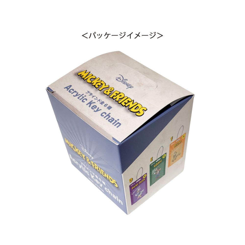 ディズニー ミッキー＆フレンズ ブラインドブリスター風アクリルキーチェーン BOXセット（全6種）