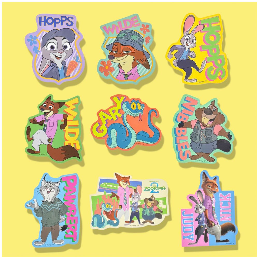 ディズニー ズートピア2 ジュディ＆ニック キャラクターステッカー