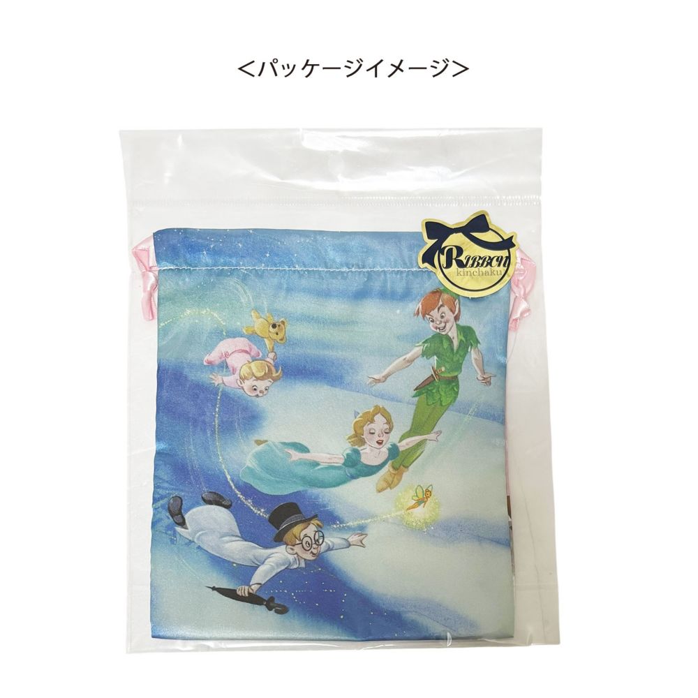 ディズニー リボン巾着 ピーター・パン 夜空と部屋