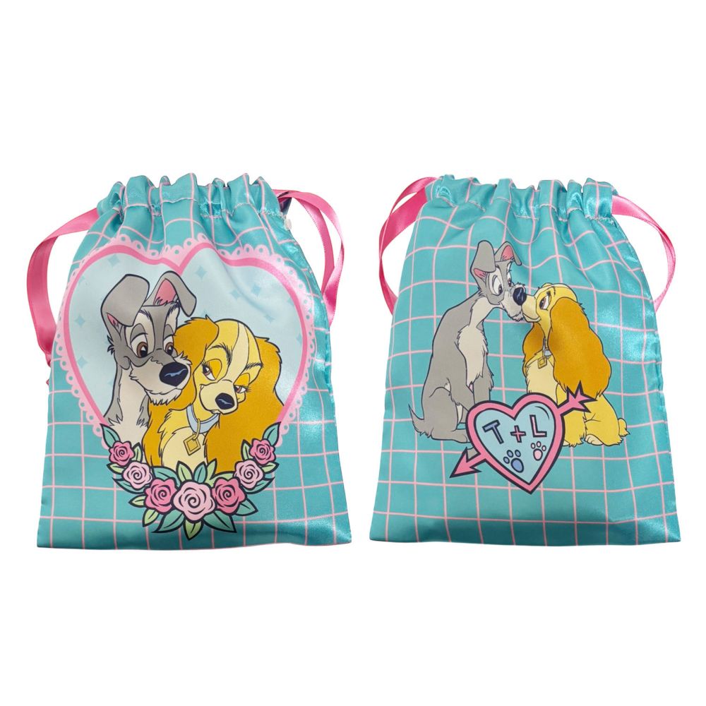 ディズニー リボン巾着 わんわん物語 ハート