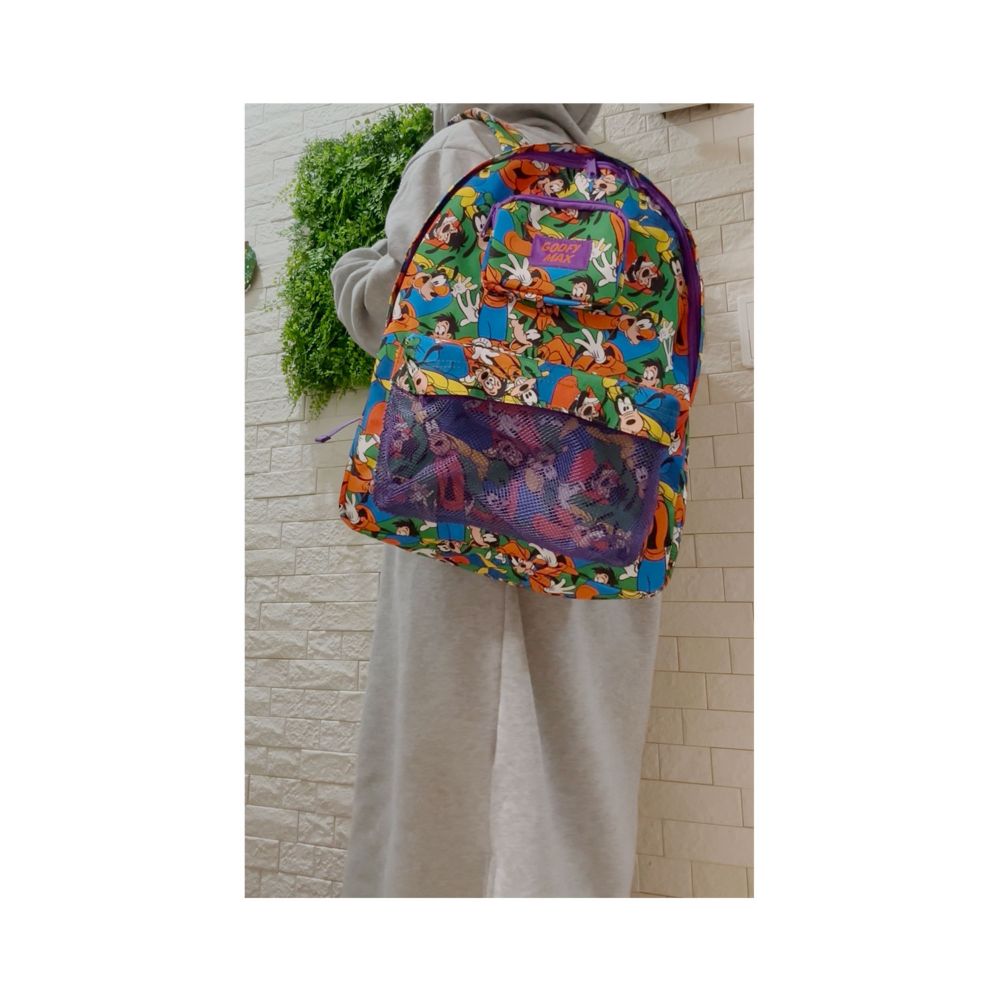 ディズニー グーフィー＆マックス 総柄 リュックサック