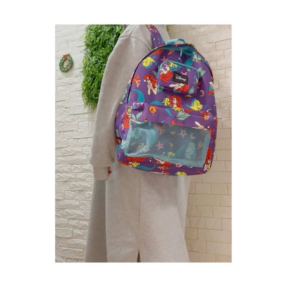 ディズニー リトル・マーメイド アリエルフレンズ 総柄 リュックサック