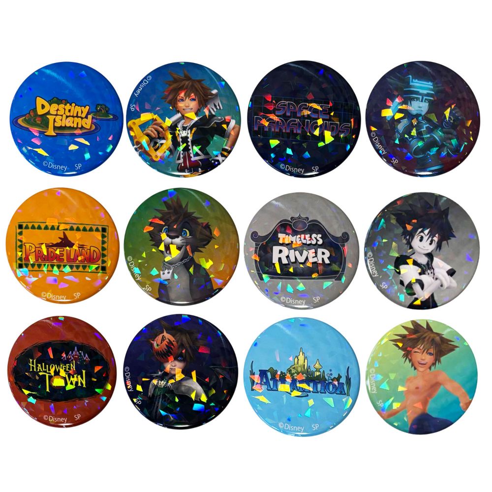 ディズニー キングダム ハーツ ブラインド缶バッジ2個セット BOXセット（全6種）