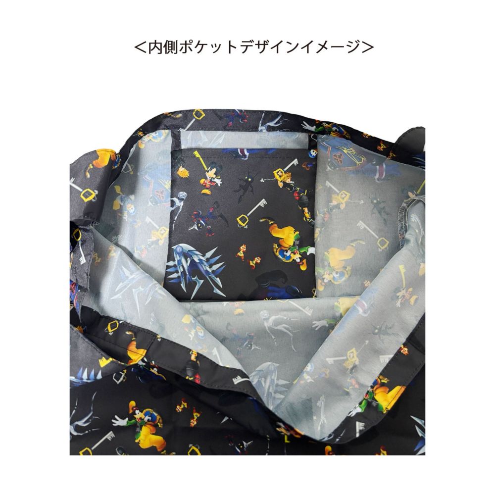 ディズニー キングダム ハーツ 総柄 ショッピングバッグ