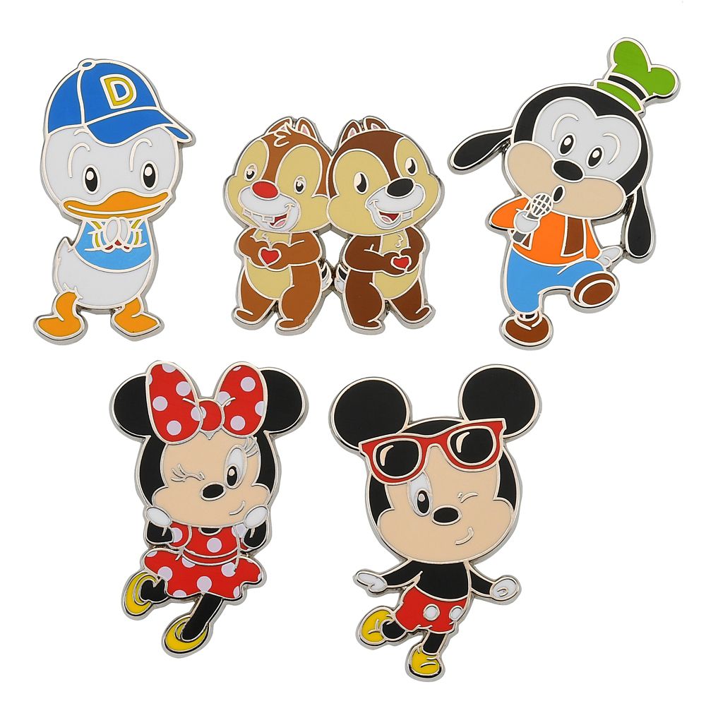 公式 ショップディズニー ミッキー フレンズ ピンバッジ ダンシング デフォルメ