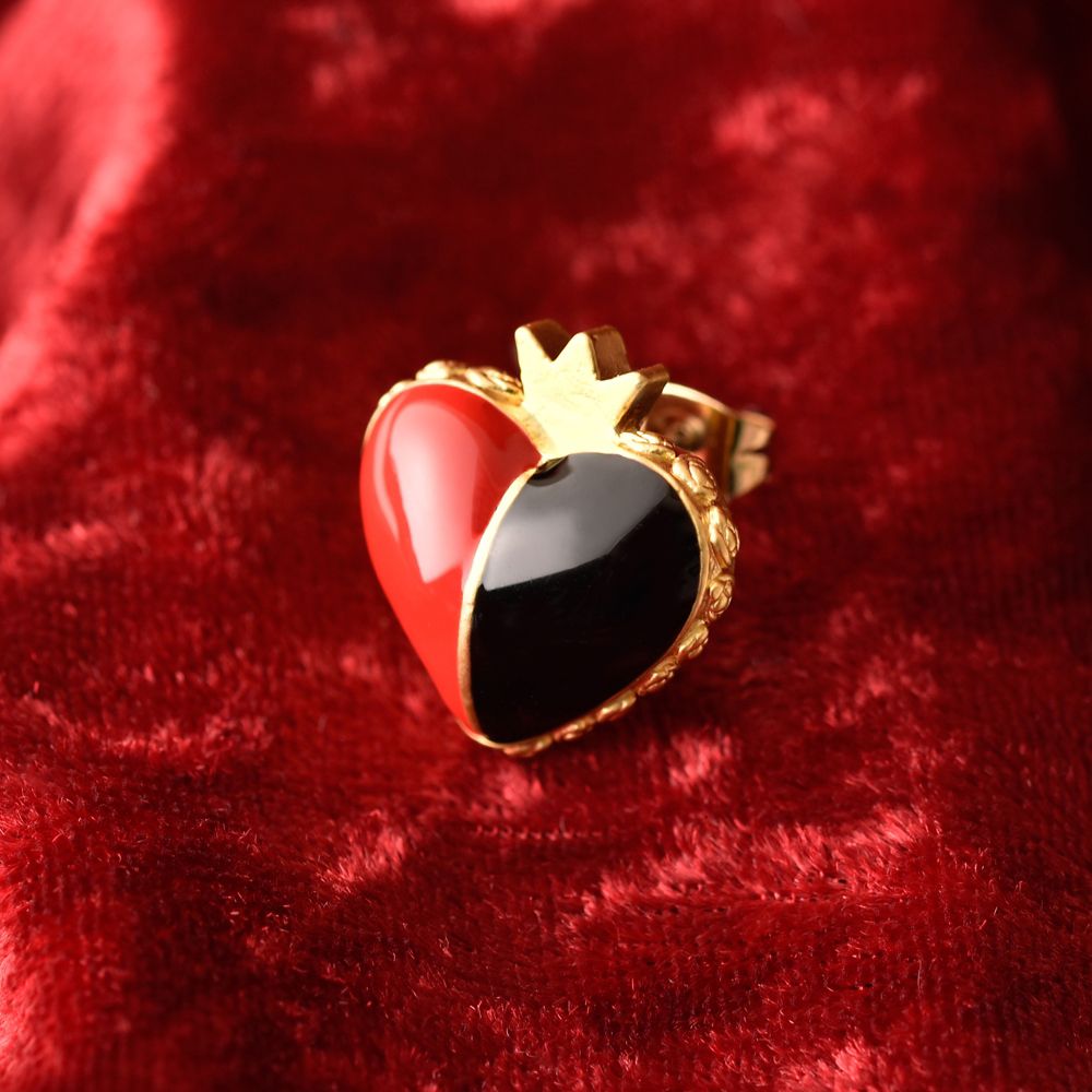 【キューポット】ハートの女王/ピアス　トランプ