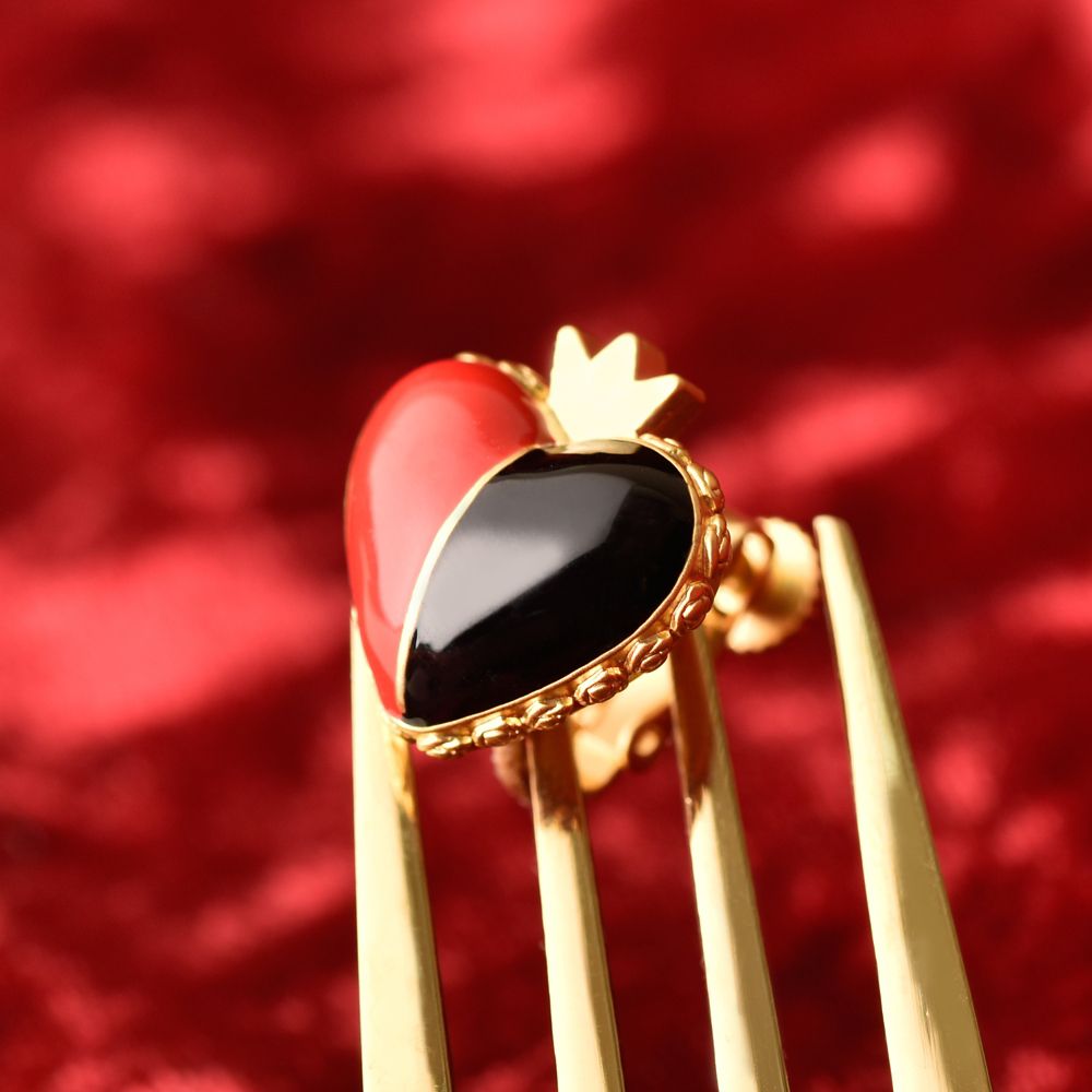 【キューポット】ハートの女王/イヤリング　トランプ