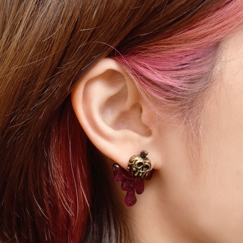 公式 ショップディズニー キューポット 白雪姫 ピアス ポイズンアップル メルト