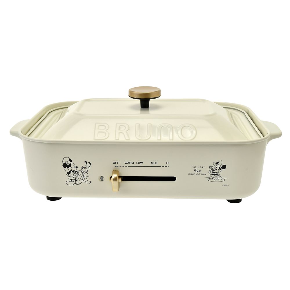公式 ショップディズニー 再入荷 Bruno ミッキー ミニー プルート コンパクトホットプレート ホワイト