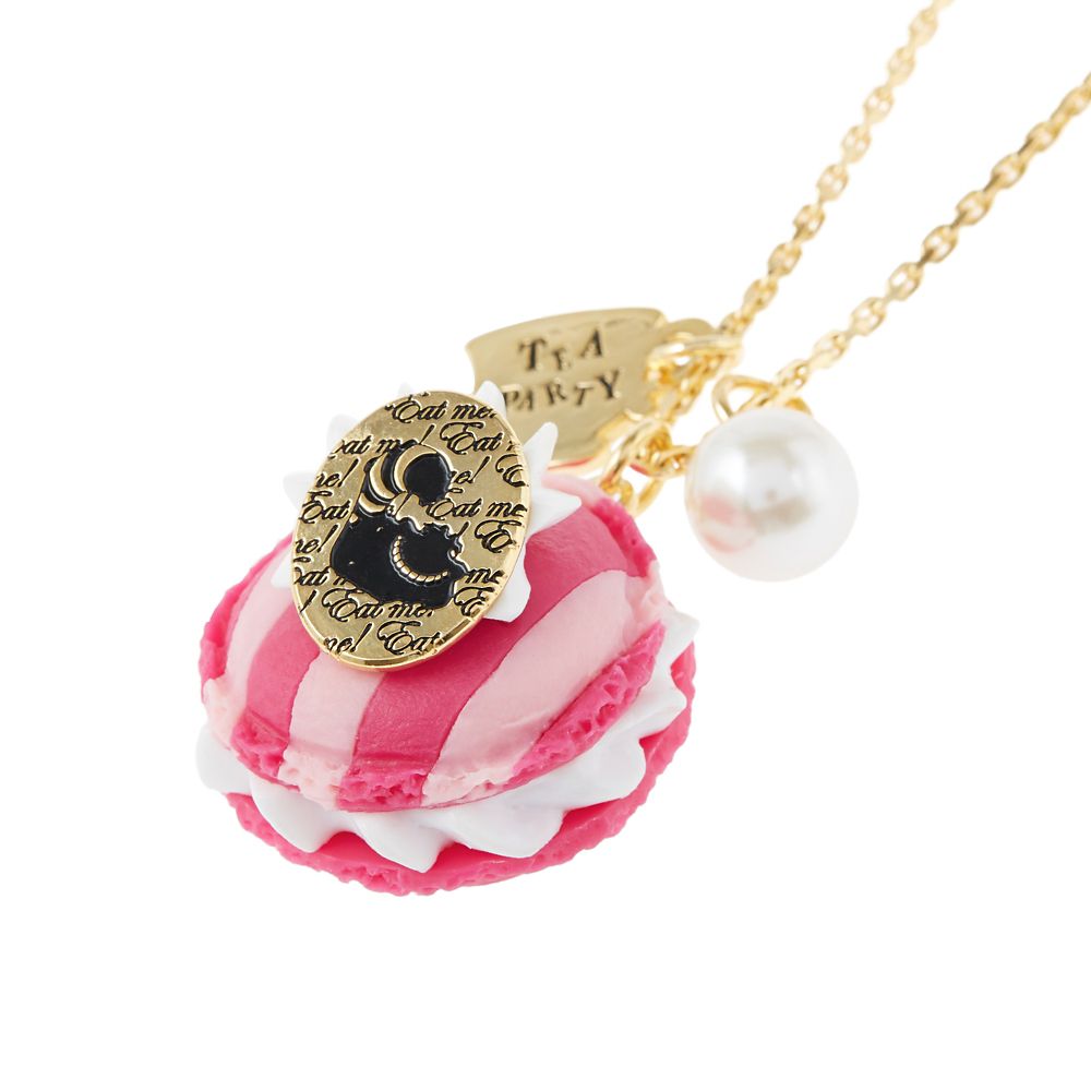 公式 ショップディズニー キューポット チェシャネコ ネックレス マカロン