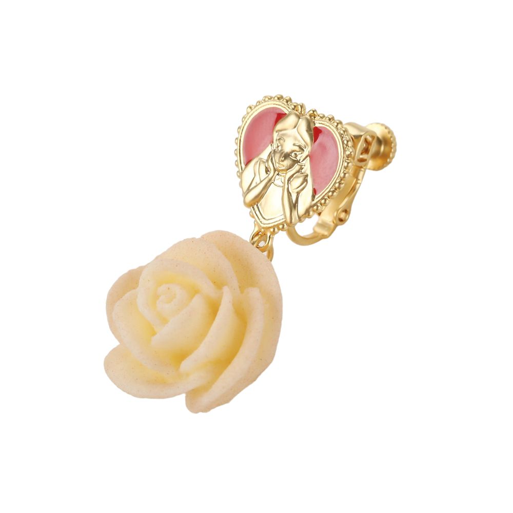 【キューポット】アリス/イヤリング　ホワイトローズクッキー