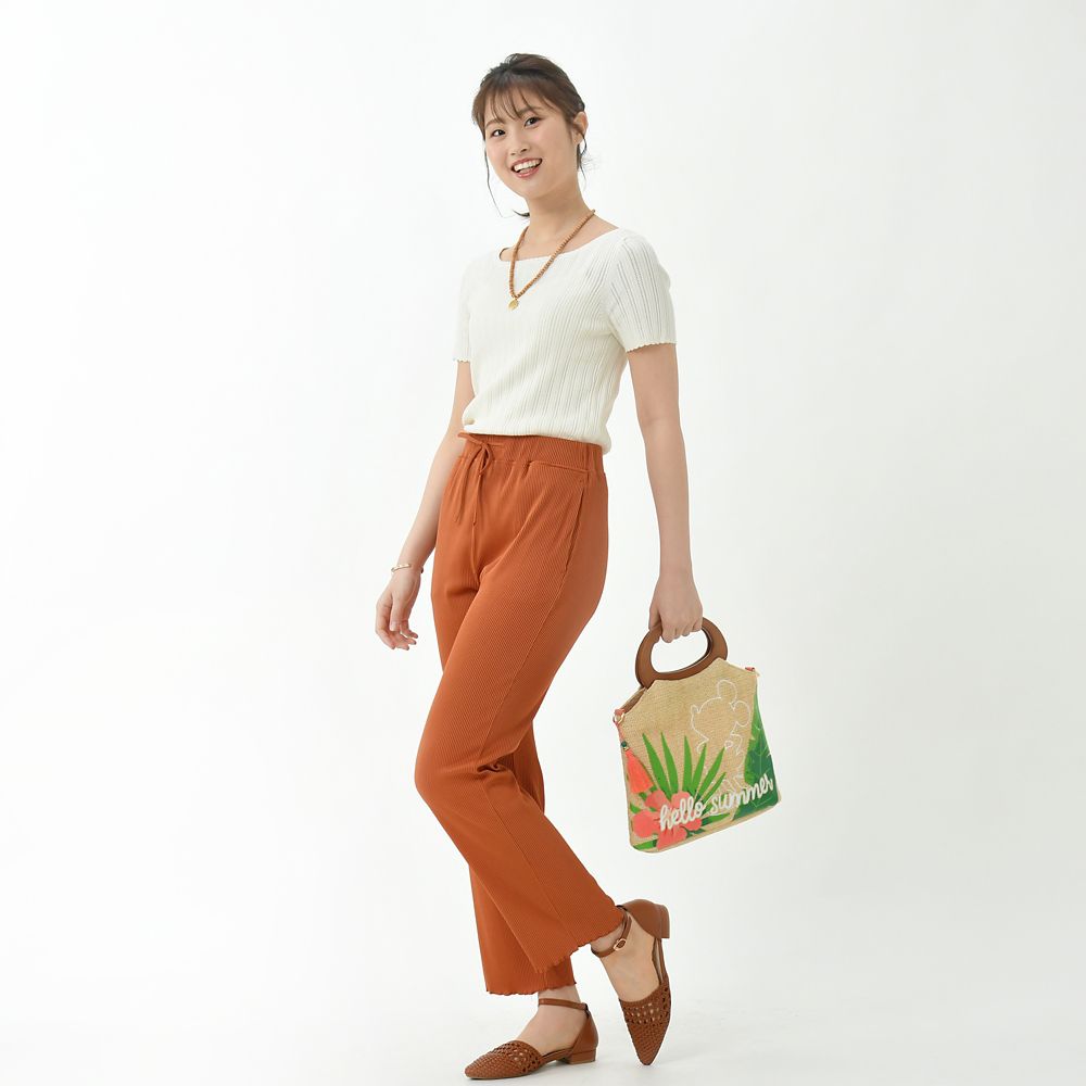 公式 ショップディズニー ミッキー かごバッグ 2way Tropical Hideaway