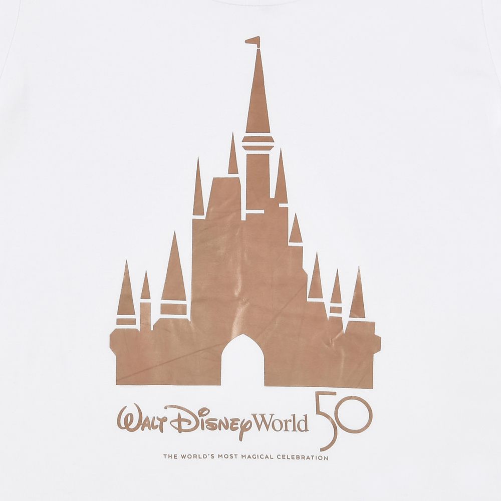公式 ショップディズニー 半袖tシャツ 城 Walt Disney World 50th Celebration