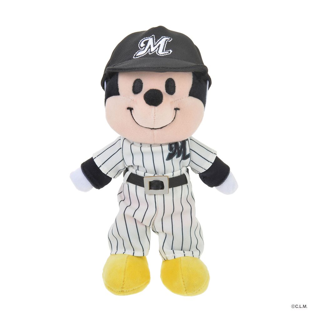 ﾃﾞｨｽﾞﾆｰｽﾄｱ プロ野球の球団コスのぬいもーず マリンのディズニーキャラクターサインコレクト