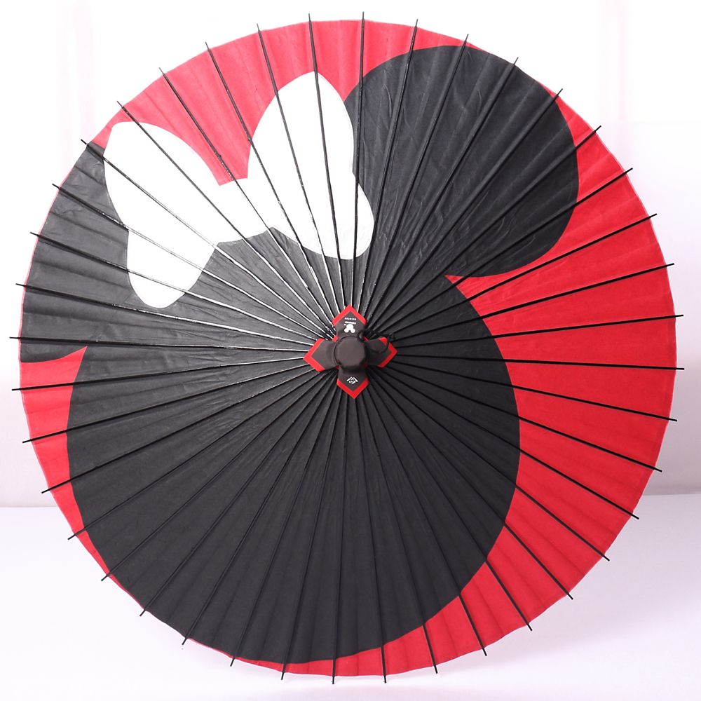 公式 ショップディズニー ディズニー 京都伝統工芸 和日傘 ミニー月奴 黒