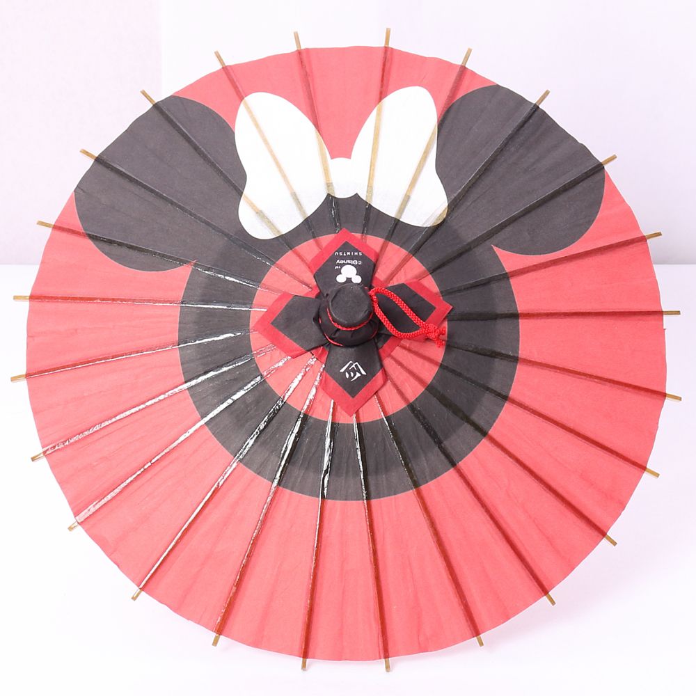 ディズニー/京都伝統工芸 姫和傘 ミニー蛇の目柄