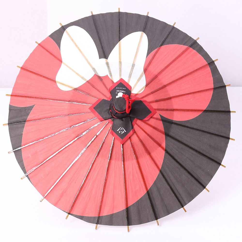 ディズニー/京都伝統工芸 姫和傘 ミニー月奴/赤