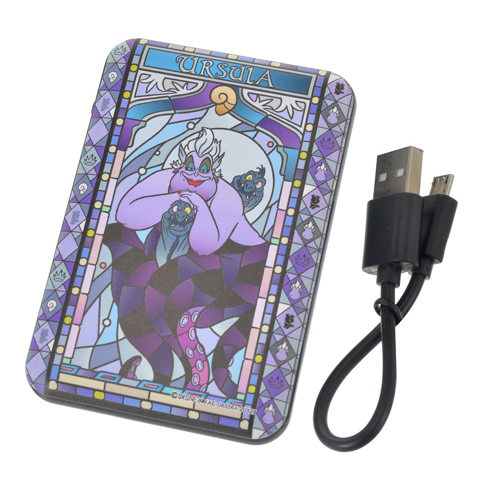 公式 ショップディズニー アースラ フロットサム ジェットサム モバイルバッテリーチャージャー Disney Villains 21