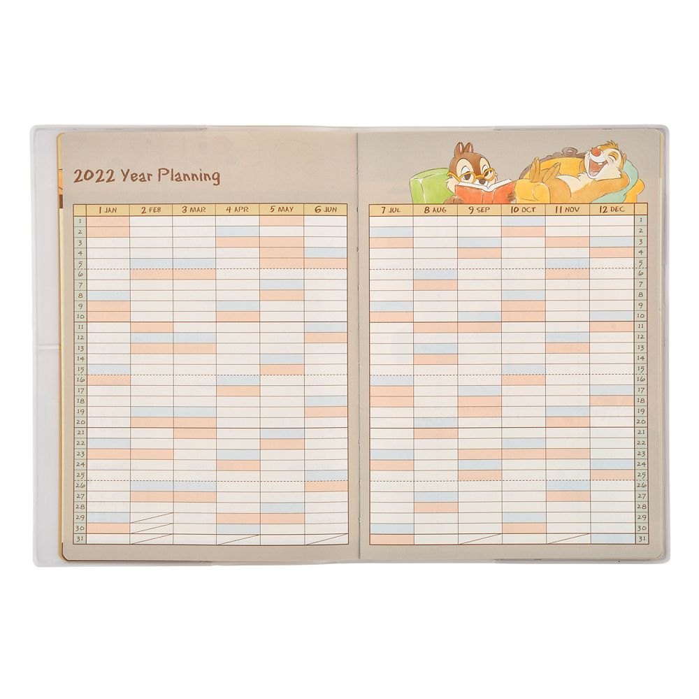 公式 ショップディズニー チップ デール 手帳 スケジュール帳 22 B6 Calendars Organizers