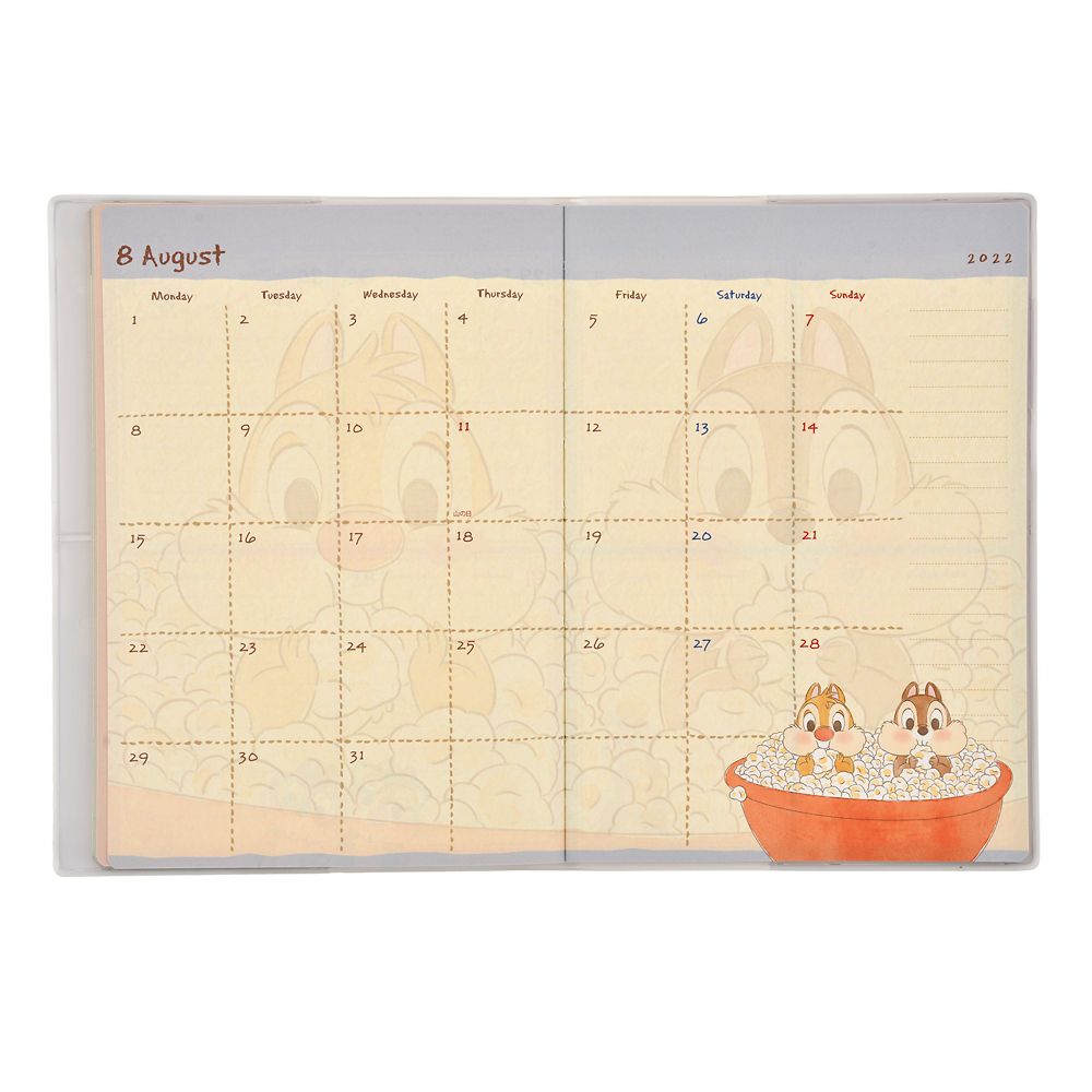 公式 ショップディズニー チップ デール 手帳 スケジュール帳 22 B6 Calendars Organizers