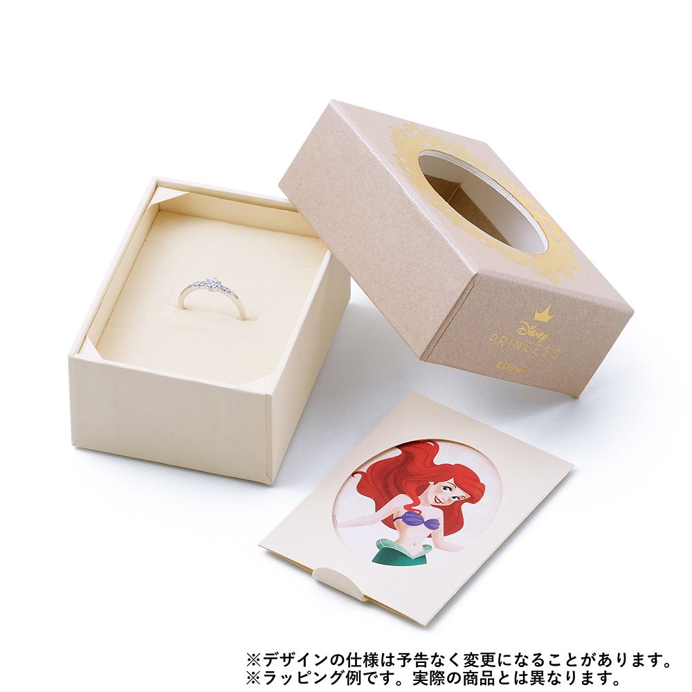 【ザ・キッス】DI-WPE1801PSP ディズニープリンセス アリエル / ホワイトゴールド ピアス