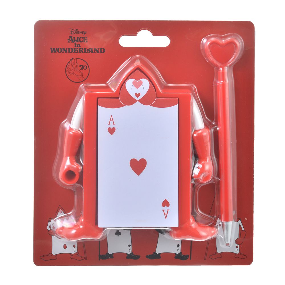 公式 ショップディズニー エース メモ帳 ボールペン セット ふしぎの国のアリス Alice In Wonderland 70