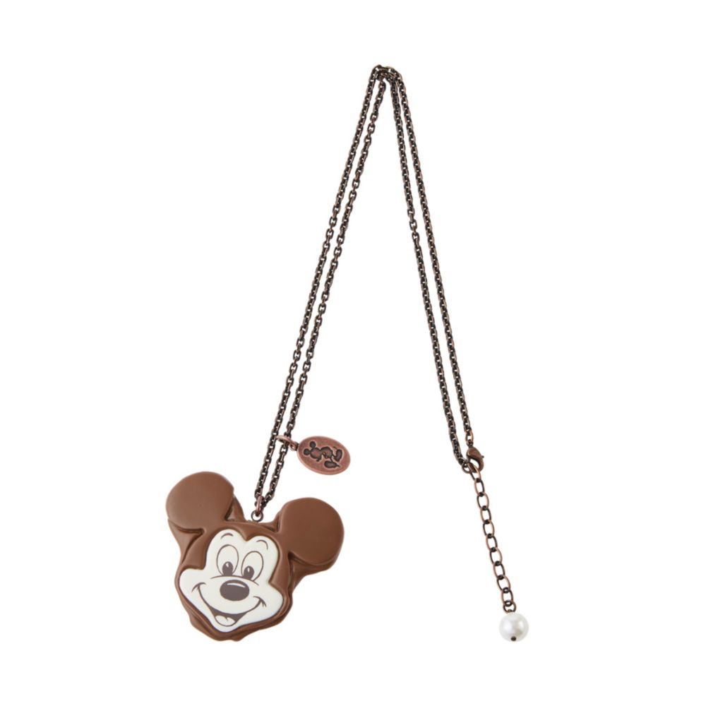 【キューポット】ミッキーマウス/ネックレス　チョコレートケーキ