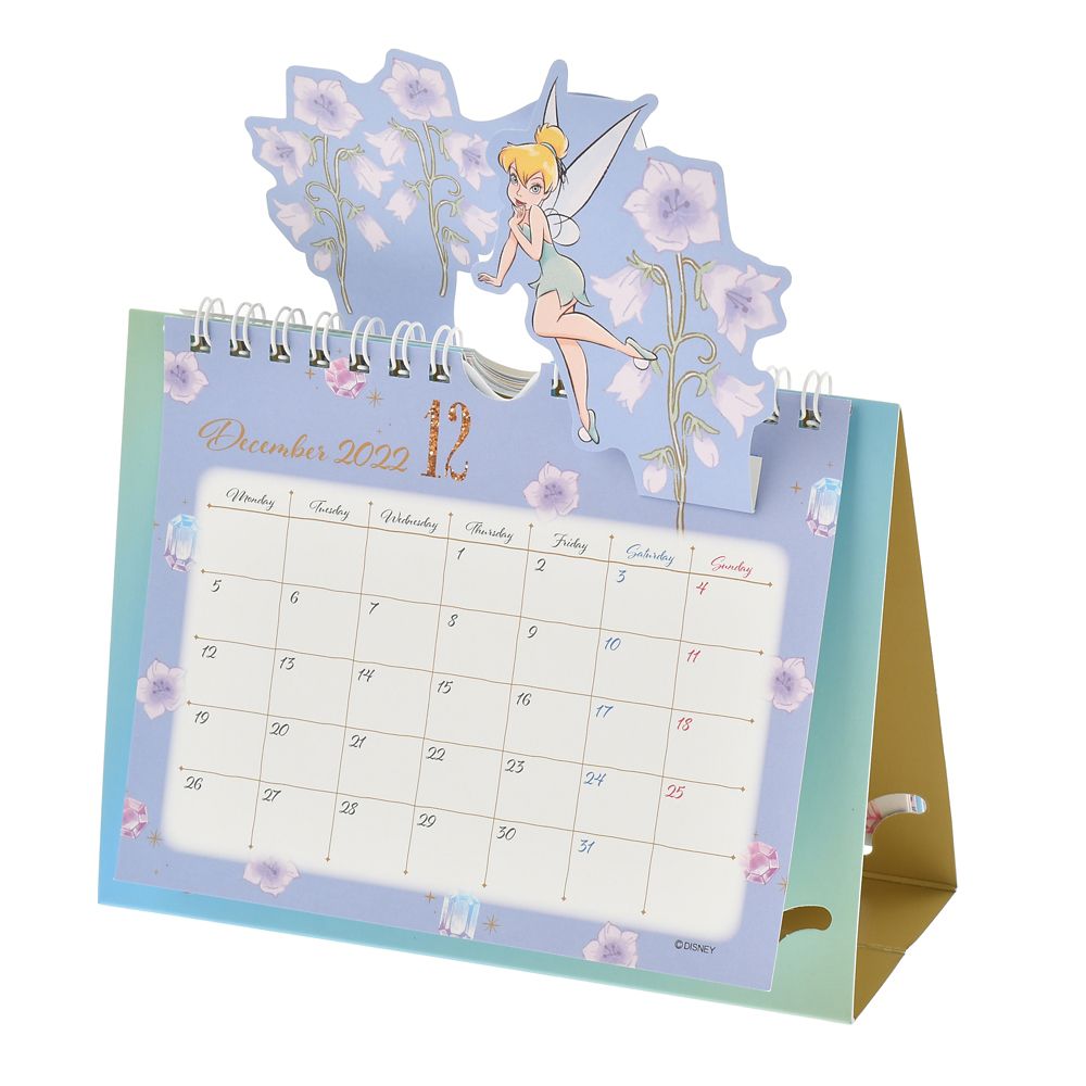 公式 ショップディズニー ティンカー ベル 卓上カレンダー 22 Sparkle ポップアップ Calendars Organizers