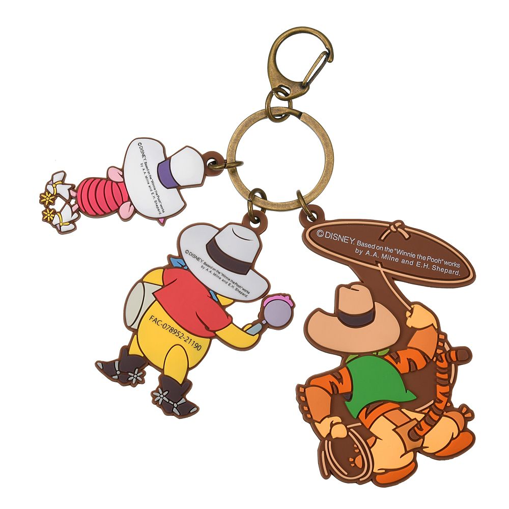 公式 ショップディズニー プーさん ピグレット ティガー キーホルダー キーチェーン ジャラジャラ Western Pooh