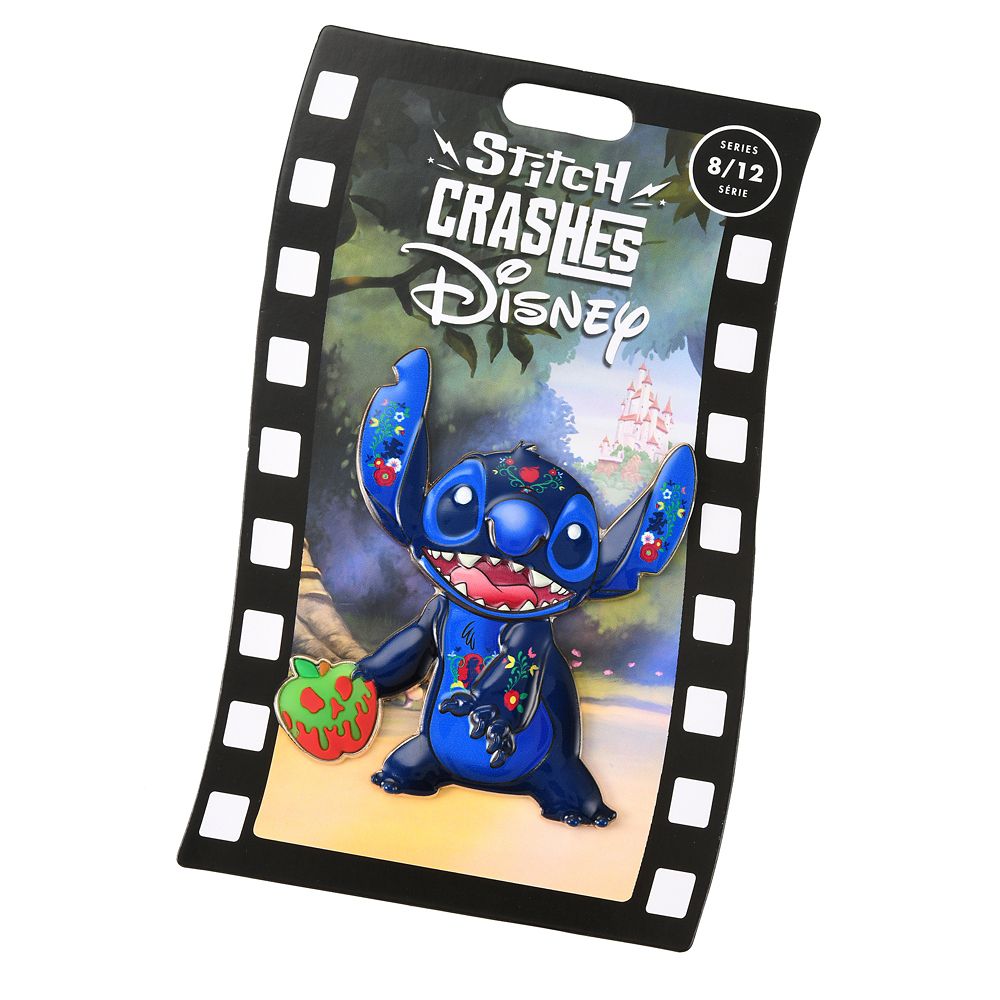 公式 ショップディズニー スティッチ ピンバッジ Snow White Stitch Crashes Disney