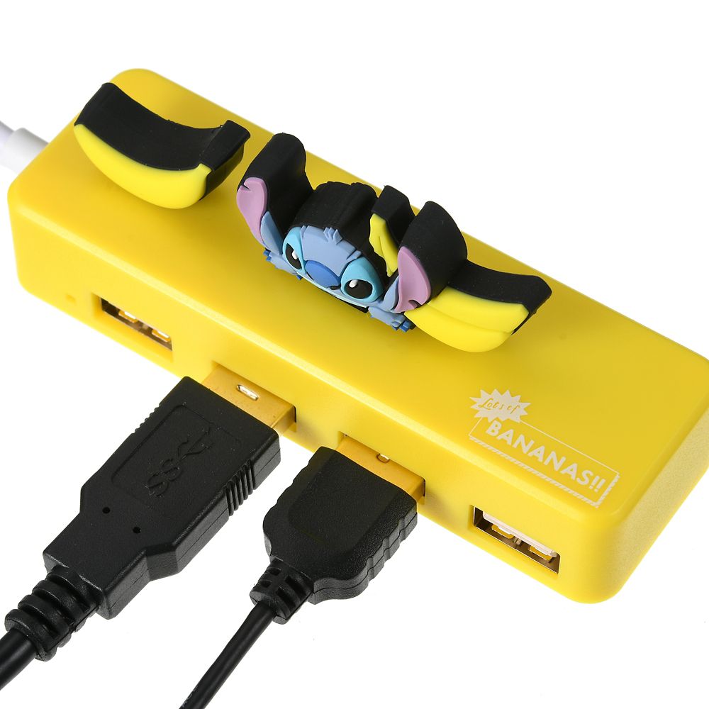 公式 ショップディズニー スティッチ Usbハブ 4ポート Lots Of Bananas