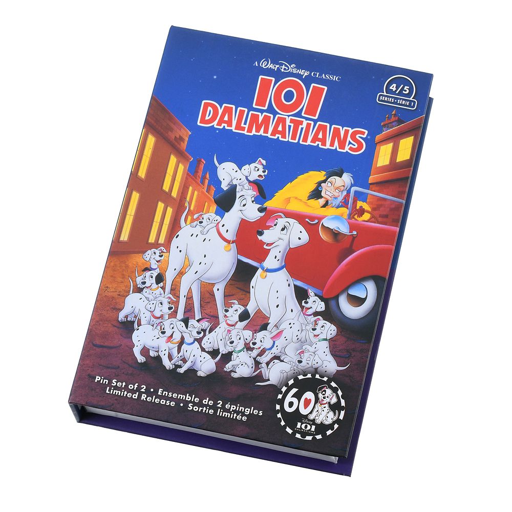 公式 ショップディズニー 101匹わんちゃん ピンバッジ セット Vhs風ボックス入り アニバーサリー